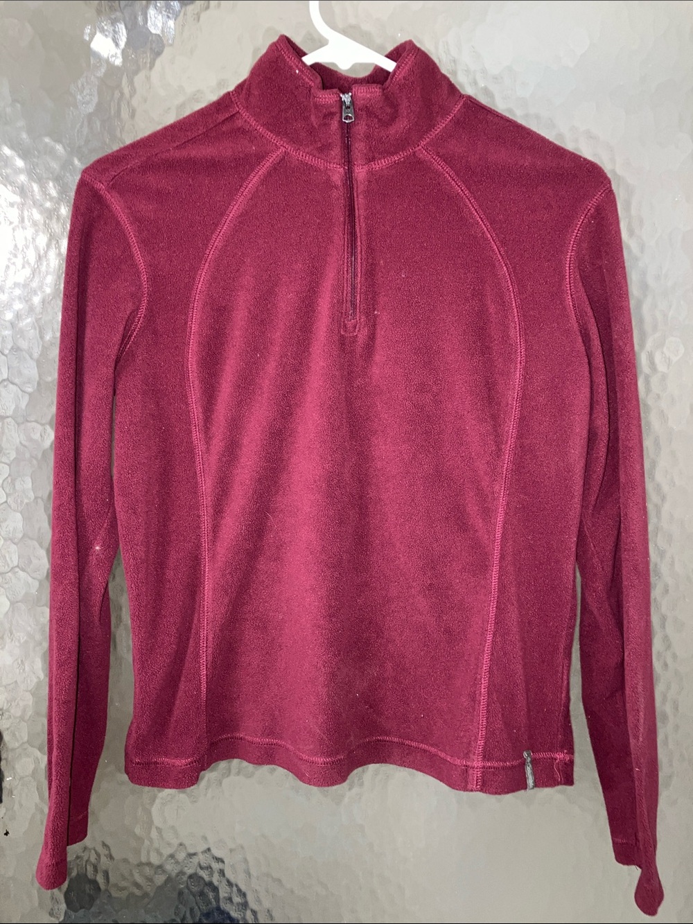 Columbia Women's Lightweight Burgundy Half-Zip Fleece Pullover